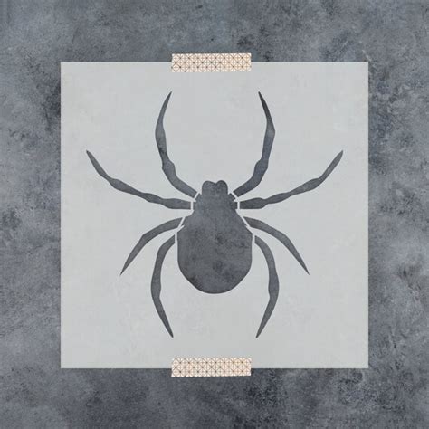 Spider Stencil Reusable Diy Craft Stencils Of A Spider Etsy