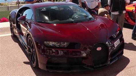 Bugatti Chiron In Exposed Red Carbon Fiber Spotted In Monaco