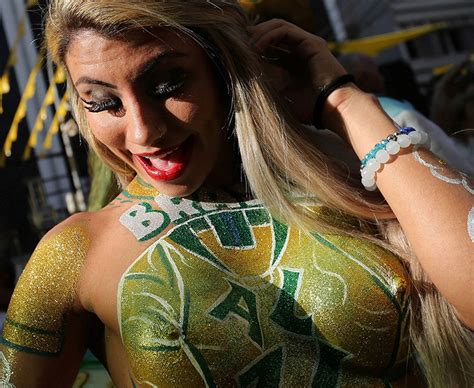 Footie Fans Strip Off For Body Painting At World Cup And Free Nude Porn Photos