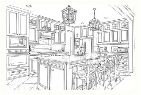 Check spelling or type a new query. Kitchen island stock vector. Illustration of interiors ...
