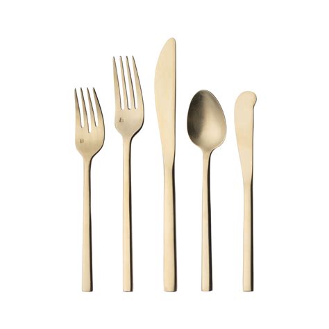 This brushed gold flatware is perfect for classy events like wedding receptions or banquets. Thanksgiving : Brushed Gold Flatware | Baker Party Rentals