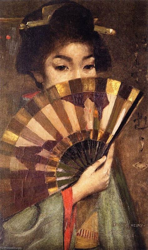 Geisha Girl 1894 By George Henry 1828 1895 Reproductions George