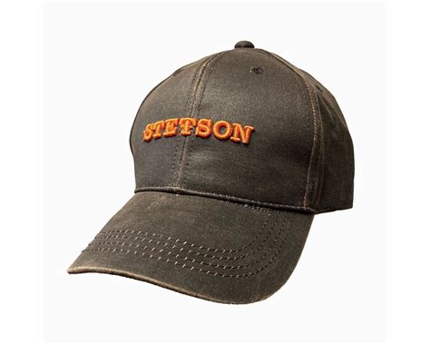 Stetson Oilskin Brown Adjustable Ball Cap Hatcountry
