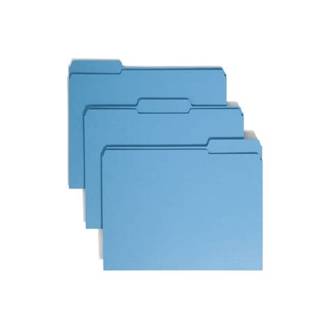 Smead File Folders With Reinforced Tab Letter 8 12 X 11 Sheet Size