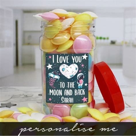 Him 21st for australia personalised gifts. I Love You Personalised Flying Saucers Jar | Valentines ...