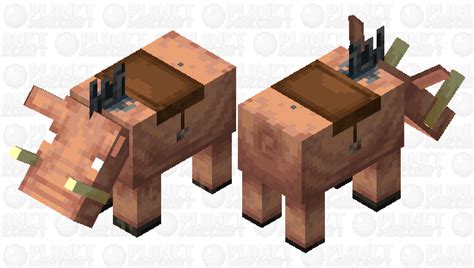 Saddled Hoglin Minecraft Mob Skin