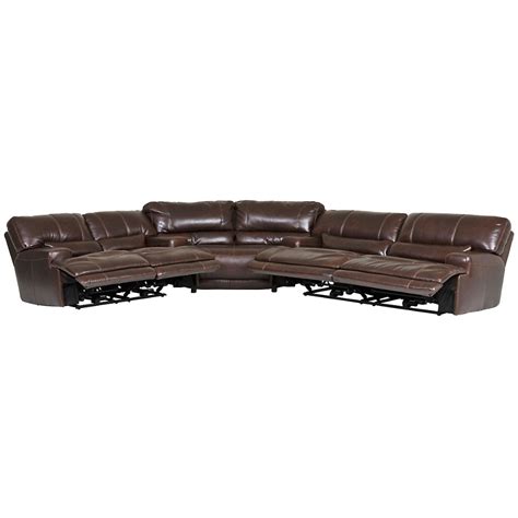 Dash Leather 3 Piece Power Reclining Sectional Star Furniture