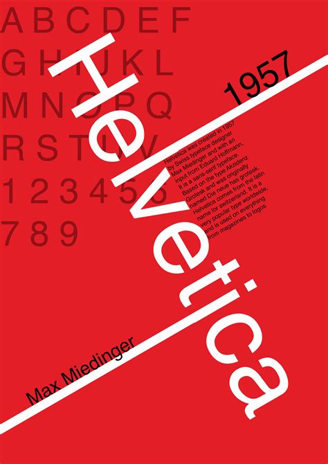 Typography Poster Helvetica Typographic Poster Design Helvetica