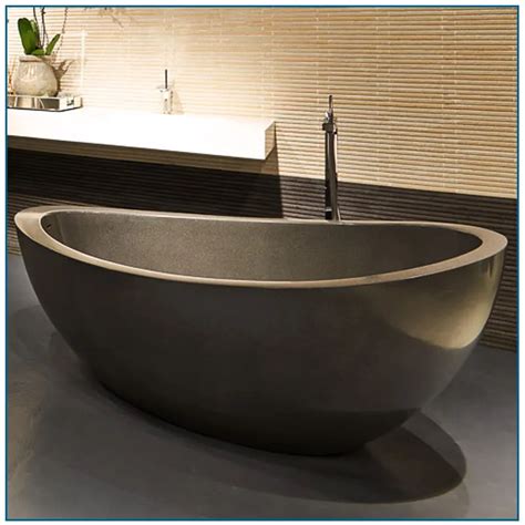 Cultured Black Marble Stone Round Tub For Sale Buy Bathtub Stone