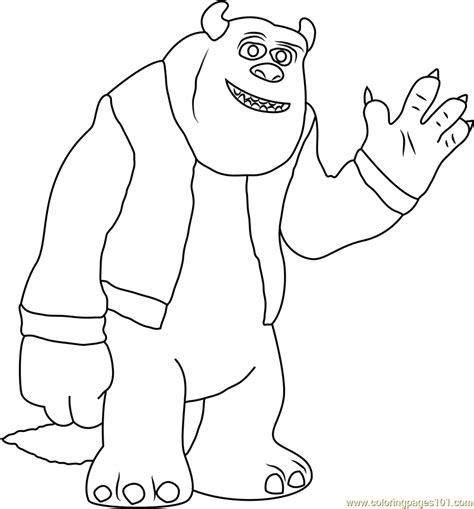 Sully Monsters Inc Coloring Pages Super Coloring Pages Monsters Ink