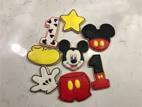 Mickey Mouse Themed Sugar Cookies Etsy