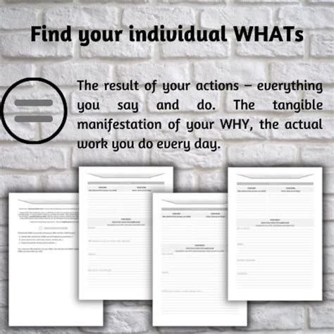 Find Your Why And Start With Why Worksheets For Individuals Etsy