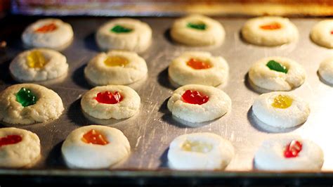 Gummy Bear Thumbprint Cookies Recipe Tablespoon Com