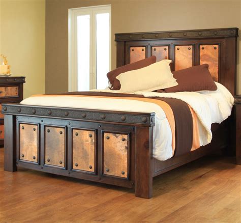 Style somehow transcends every trend, yet never seems out of place. Copper Canyon Complete Bed - King Unique rustic style with ...