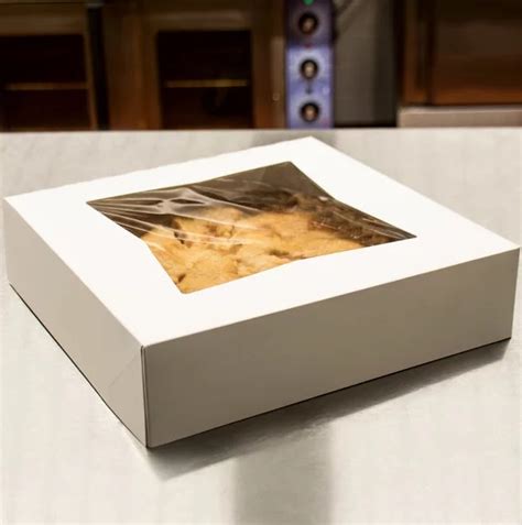 It is necessary for brand success. 10" x 10" x 2.5" White Window Bakery Box in Cake & Bakery ...