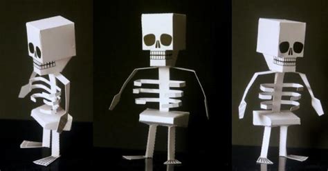 Squelette En Papier Pour Halloween Paperblog