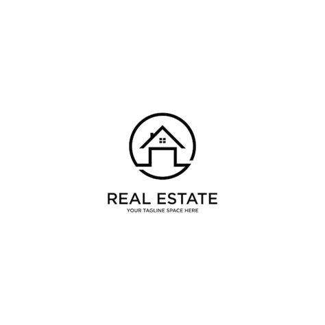 Premium Vector Logo Real Estate Your Tagline Space Here Design Art
