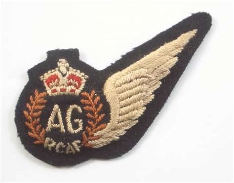 Ww2 Rcaf Air Gunner Brevet Wing In Rcaf Royal Canadian Air Force Badges