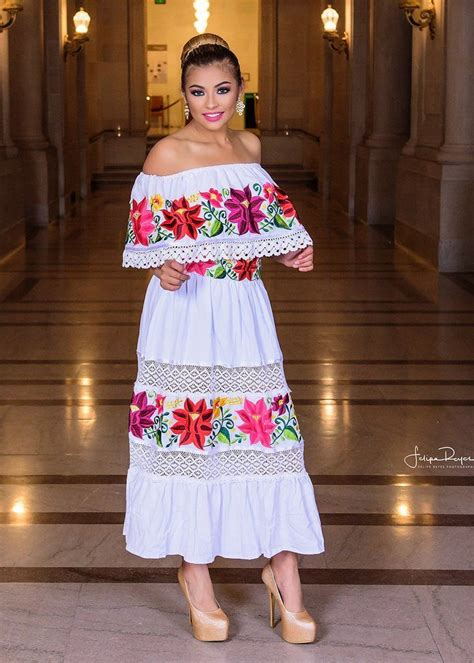 Multicolor Embroidered Off Shoulders Mexicvestidos De Noviaan Dress