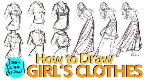How I Taught Myself To Draw Female Clothes Youtube