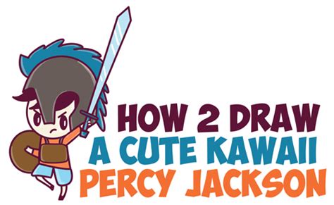 How To Draw Percy Jackson Cute Cartoon Chibi Kawaii Style In