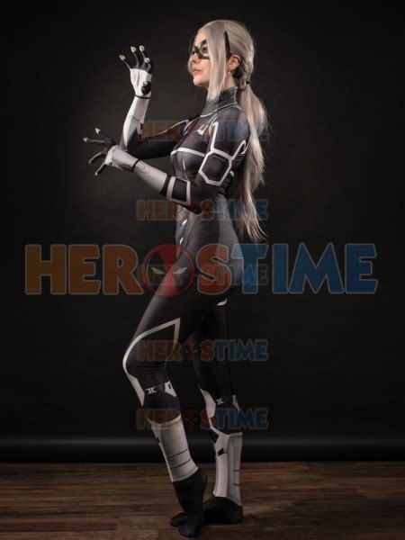 Spider-man PS4: The Heist Traje de Black Cat Cosplay Traje ...