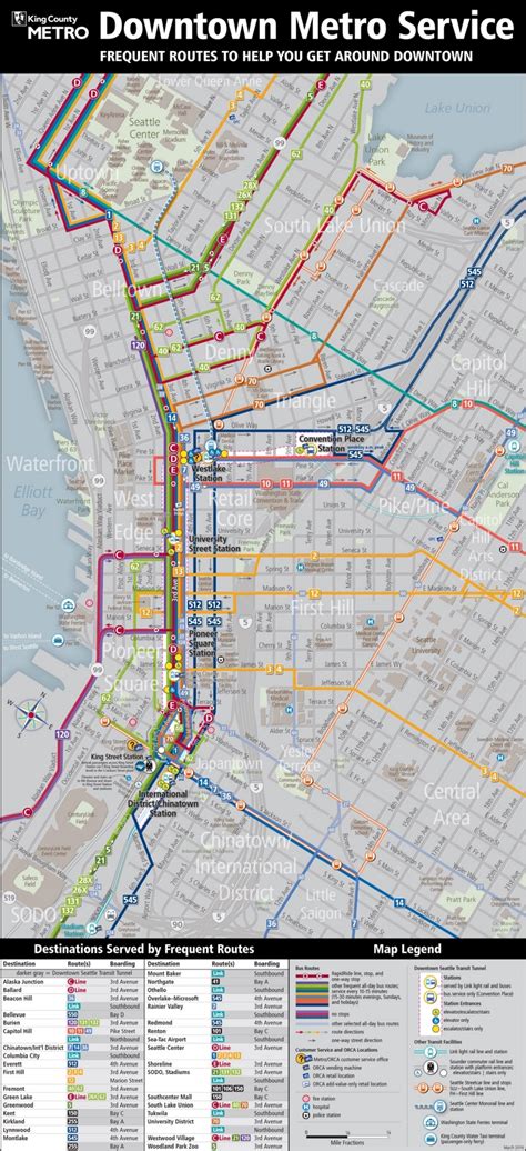 35 Downtown Seattle Street Map Maps Database Source