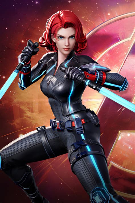 640x960 Resolution Natasha Romanoff As Black Widow In Marvel Super War