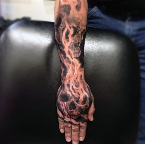 Fire Tattoos For Men Burning Ink Design Ideas