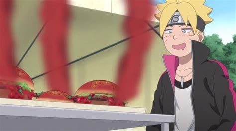 Boruto Eat Burger From The Ground