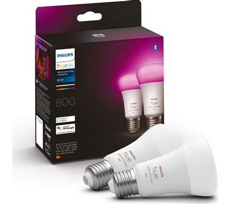 Buy Philips Hue White And Colour Ambiance Bluetooth Led Bulb E27 800