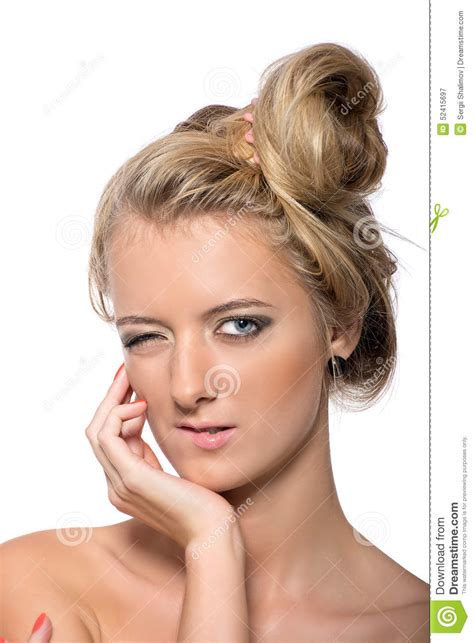 Emotional Girl Model Stock Image Image Of Girl Isolated 52415697