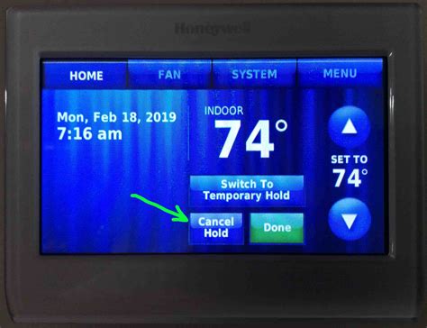 Even if only 24 volts run through the thermostat, it's always a good idea to turn off the main power supply when touching wires together. How to Turn Off Hold on Honeywell Thermostat | Tom's Tek Stop