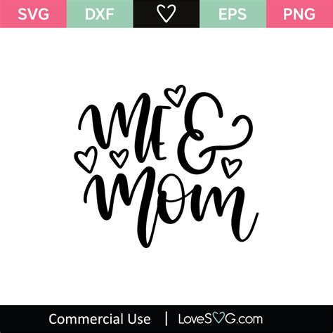 Me And Mom SVG Cut File - Lovesvg.com