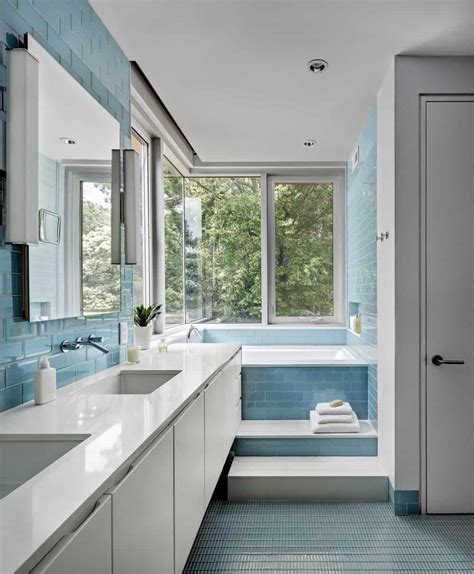 33 Beautiful Blue Master Bathroom Ideas 2018 Photos