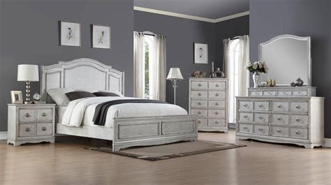 Well you're in luck, because here they come. Bernards Furniture Toulon Antique White 1616-110 King ...