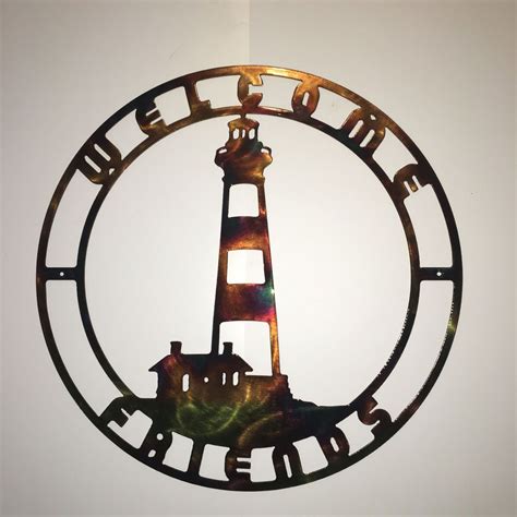 Bodie Island Nc Lighthouse Nautical Indoor And Outdoor Metal Wall Art