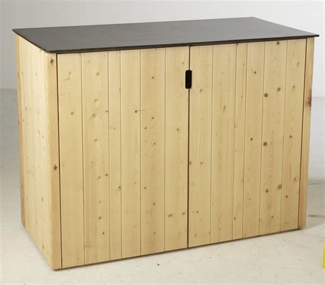 Armoire De Jardin Bois Vertigo Naturelle, L.120 X H.91 X P.56.5 Cm pour