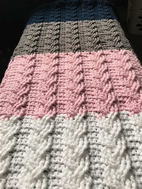 Free crochet pattern for a cables blanket. Best 25+ Crochet cable stitch ideas on Pinterest | Crochet ...