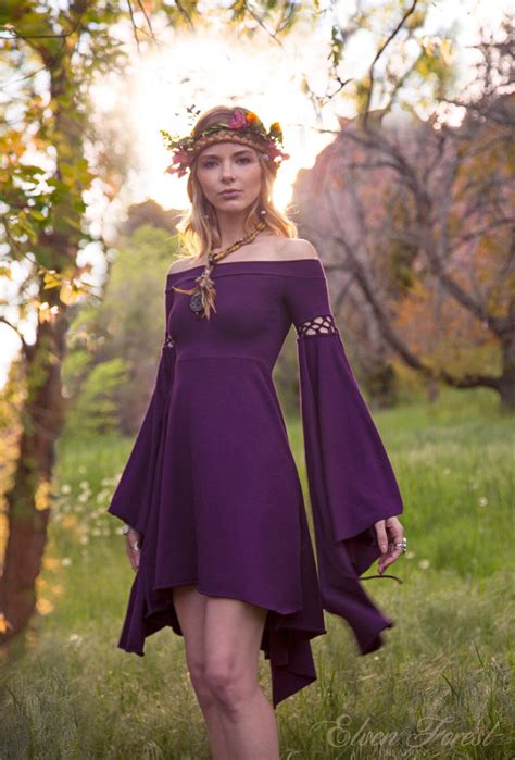 Summers Eve Dress Elven Forest Festival Clothing Ren Etsy Elven