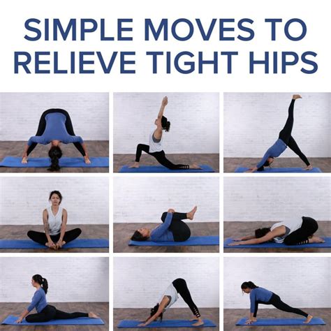 Yoga Moves And Stretches For Tight Hips Hipflexorsstrengthening Tight Hip Flexors Hip Flexor