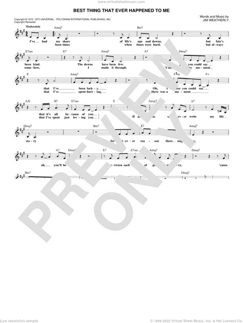 pips best thing that ever happened to me sheet music fake book