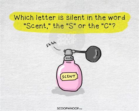 A Pink Bottle With A Yellow Bubble Saying Which Letter Is Silent In