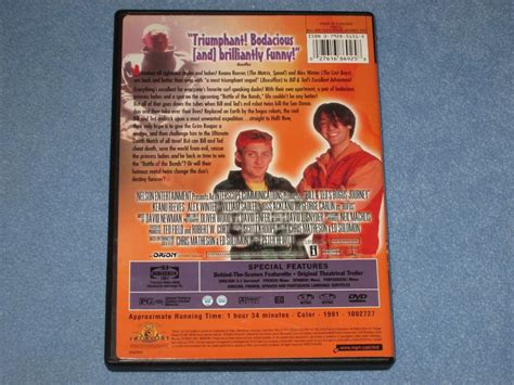 2 Dvd Lot Bill And Teds Excellent Adventure And Bogus Journey ~keanu