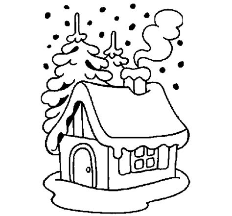 Casa De Navidad Para Colorear Dibujos Casas Navidad 005 Dibujos Y