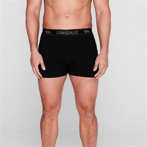 Lonsdale 2 Pack Boxers Mens Lonsdale