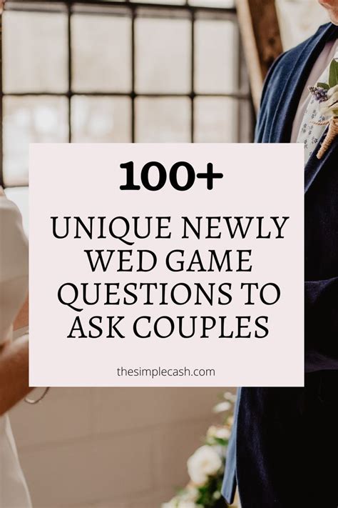 100 Fun And Unique Newlywed Game Questions To Ask Couples Newlywed Game Newlywed Game