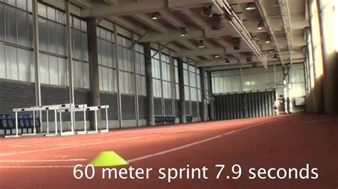 60 Meter Sprint And Pro Agility Test 1st Sept 2010 Youtube