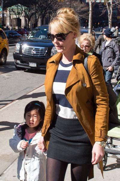 Buckle Up Katherine Heigl Pictured With Daughter On Her Lap In The Car — Look Mom No Seatbelt