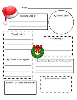 Secret santa wish list template download printable pdf templateroller. Secret Santa Info Sheet by Cassie Robinson | Teachers Pay ...